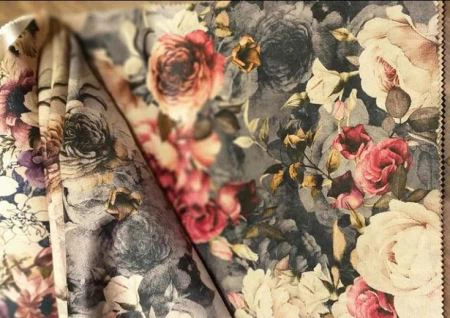 プリントジャガーソファファブリック